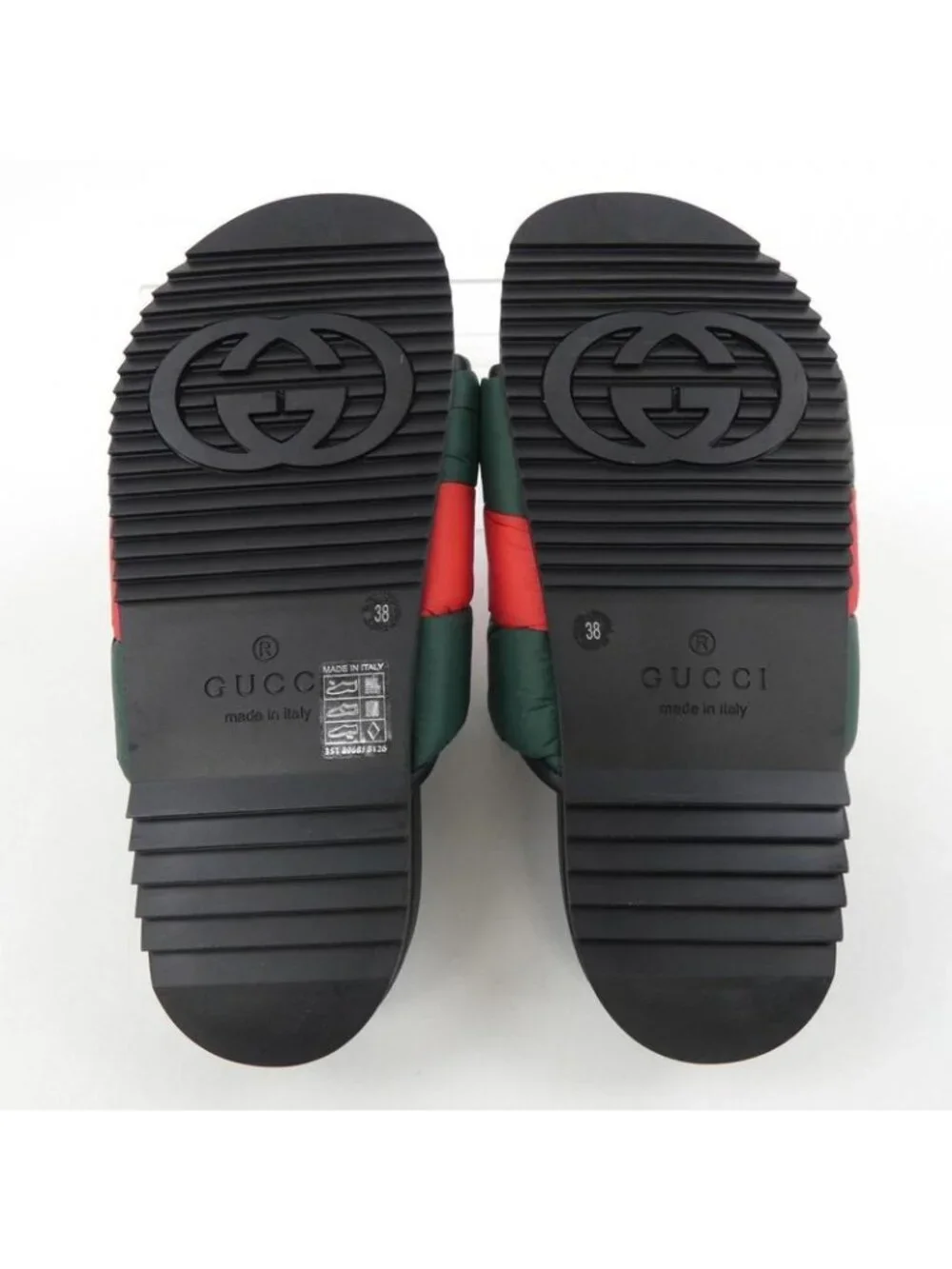 Gucci Padded Web Slide Sandals - Picture 4 of 6